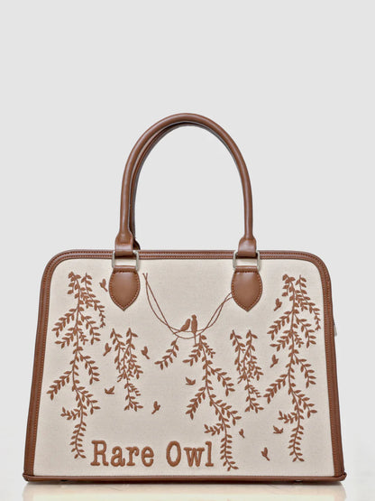 Whispering Vines Customized Embroidery Tote Bag